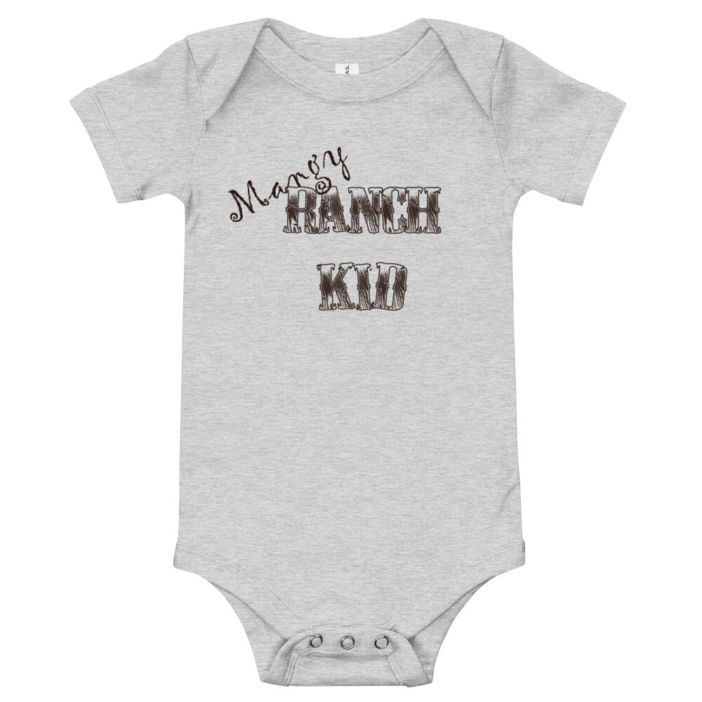 Mangy Ranch Kid Baby short sleeve one piece (light colors)