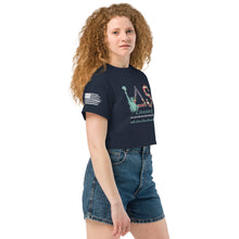 Load image into Gallery viewer, Lady Liberty Womens crop top
