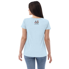 Load image into Gallery viewer, Filets &amp; Freedom Light Blue Women’s Eco-Friendly v-neck t-shirt
