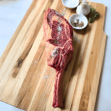 Load image into Gallery viewer, Triangle S Natural Bison Tomahawk Steak
