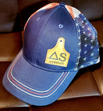 Load image into Gallery viewer, Triangle S- Men&#39;s USA Flag Denim Blue Cap
